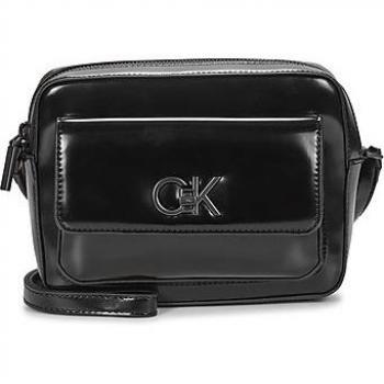 Calvin Klein Jeans RE-LOCK CAMERA BAG_SHINY Women's Shoulder Bag in Black