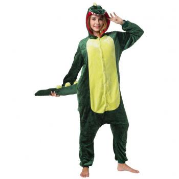 Katara-(10+ Modelos) Kigurumi Pijamas Disfraz de Animal Halloween Carnaval, Adultos, Color cocodrilo, Talla 165-175cm (1744)