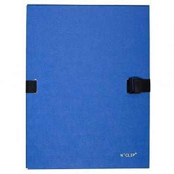 Exacompta 21503E - Carpeta con lomo extensible y una solapa, color azul