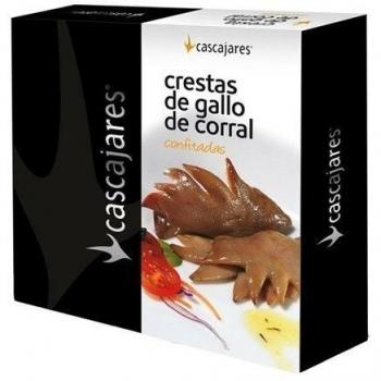 Cascajares - Crestas Cascajares, limpias y confitadas listas para calentar y comer solas o acompañadas. No contienen gluten