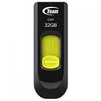 Pen Drive Team Group C141 32GB USB 2.0 Negro y Amarillo