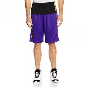 adidas Summer Run Los Angeles Lakers - Pantalones cortos de baloncesto para hombre, color Violeta, talla XL