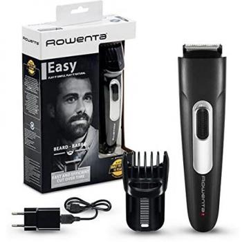Rowenta Stylis 2 TN2801 - Cortapelos para hombre con cuchillas de acero Inoxidable con 90 minutos de autonomía, 11 longitudes de corte, fácil sistema de limpieza y sistema de bloqueo