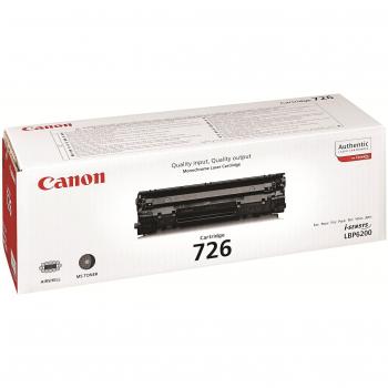 Canon cartucho 726 de tóner original negro para impresoras láser i-SENSYS LBP6200d, LBP6230dw