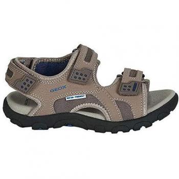 Geox JR Sandal Strada B, Sandalias con Punta Abierta Niños, Beige