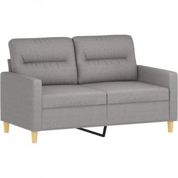 Light Grey Fabric 2-Seater Sofa - 120 cm (47.2)