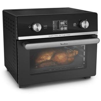 Moulinex Easy Fry 10 en 1 - Friggitrice sin aceite y horno eléctrico, 20 litros, capacidad para 6 personas, tecnología Extra Crisp