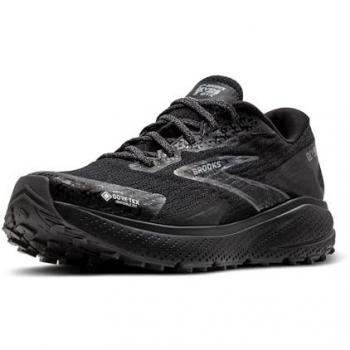 Zapatillas de trail Brooks Divide 5 GTX hombre negro, impermeables, talla 45 EU, con tecnología GORE-TEX y diseño en color negro y gris