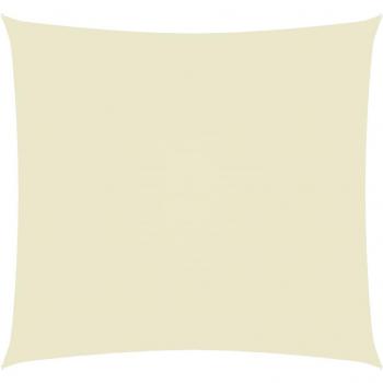 Toldo de vela rectangular tela Oxford color crema 2x2,5 m