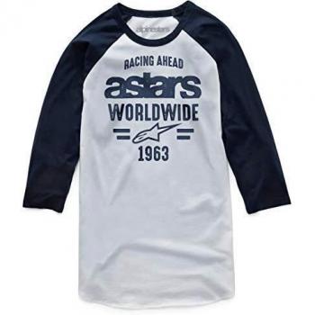 Alpinestars Camisas Entice para hombre, M, blanco/azul marino