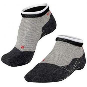 Falke RU4 Short Bulges Running Socken Calcetines para Mujer, Gris Claro, 37-38