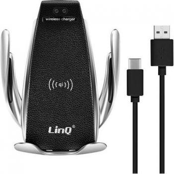 Soporte Coche QI 10W para Smartphone de 3.5'' a 6.5'' Rotativo 360°