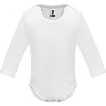 Body de bebé de manga larga de punto liso