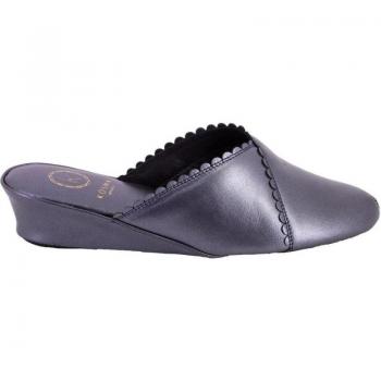 KOSMA 6558 Zapatillas de casa de mujer azul marino piel