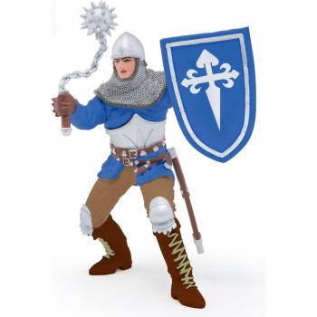 Papo Fantasy World Knight with Mace Toy Figure - Silver/Blue (39819)