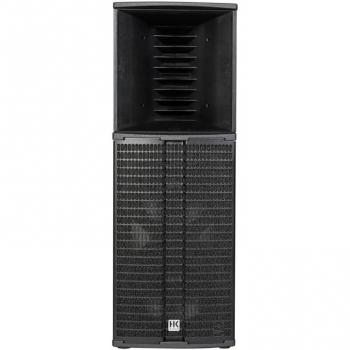 HK Audio LINEAR 9 210 LTA Active Loudspeaker with Dual 10 Drivers and Horn, 1000W Power Output, Jet Black