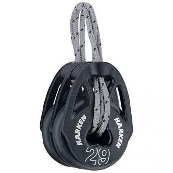 Polea Doble Carbo T2 Harken 29 mm con sistema de sujeción suave
