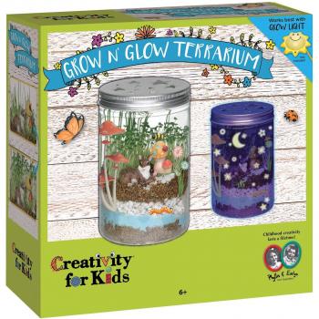 Creativity for Kids Grow 'N Glow Terrarium Kit - Art and Craft Gift Educational Science Project Activities for Kids