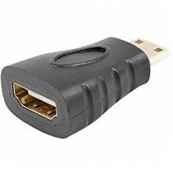 Adaptador Lanberg HDMI Hembra a Mini HDMI Macho Tipo C - Negro