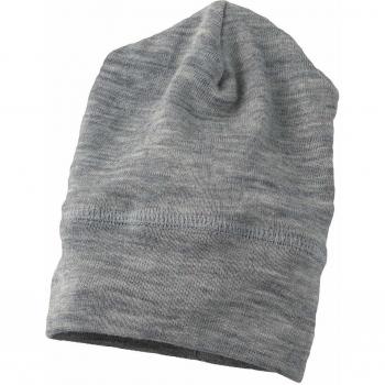 Gorro de bebé Engel, 70% lana y 30% seda, color gris claro melange, talla 98/104 (48-50 cm)