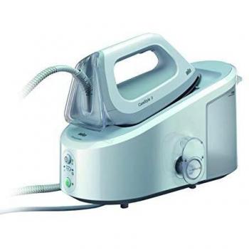 Braun Carestyle 3 IS3041/1WH - Centro de planchado, ajuste de temperatura automática, 2.400 w, 120 g/min, 5,5 bar, depósito 2 l, blanco y gris