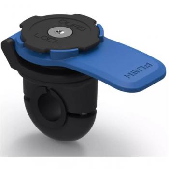 Quad Lock Soporte para Teléfono en Espejo Retrovisor QLM-MIR-2 - Montaje seguro, compatible con smartphones, diseño aerodinámico, fácil instalación, ajuste de ángulo ajustable, material resistente a impactos