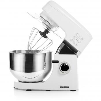 Tristar MX-4804 - Robot de Cocina, 700 W, 4.5 L, 6 Velocidades, Acero Inoxidable, Color Blanco