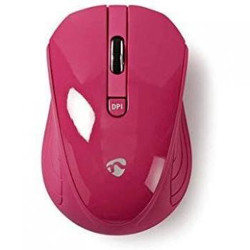 Nedis Raton Inalambrico 1000 ppp 3 botones Rosa