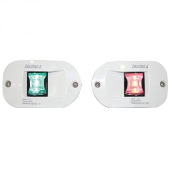 Lalizas Luces Babor-Estribor Montaje Vertical Empotrado FOS LED 12 Color Blanco