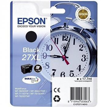 Epson 27XL - Cartucho de Tinta Original, Alta Capacidad, Color Negro (C13T27114022)