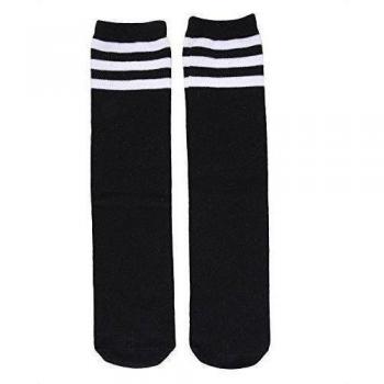 samber Unisex-Baby calcetines deportes estilo rodilla alta calcetines de rayas Whitestripe Talla:M