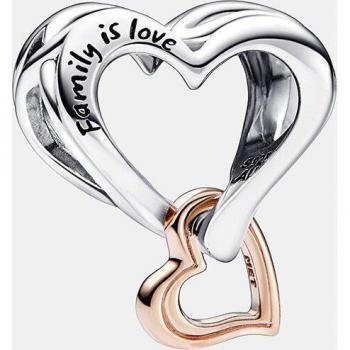 Charm Corazón Infinito en Filigrana en Dos Tonos