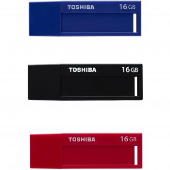 Toshiba TransMemory U302 16GB USB 3.0 Negro, Azul, Rojo Unidad Flash USB - Memoria USB