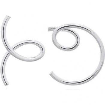 Pendientes asimétricos Earcandy Citera de Plata de Ley 925