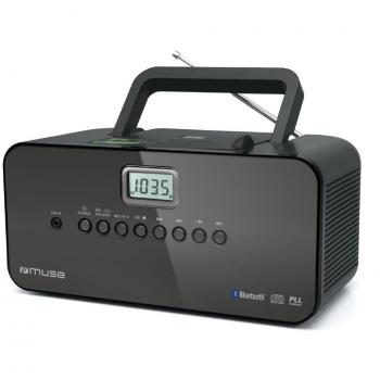 Muse M-22BT Reproductor de CD con Bluetooth Negro