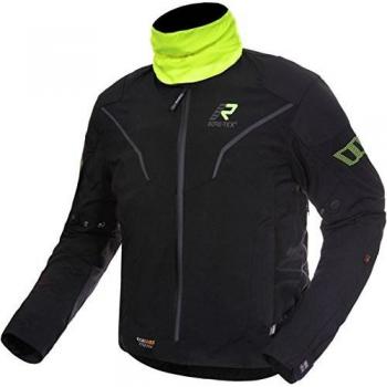 Rukka Elas - Chaqueta textil para moto, color negro y amarillo