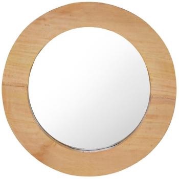 vidaXL Wall Mirror 40 cm Teak Round
