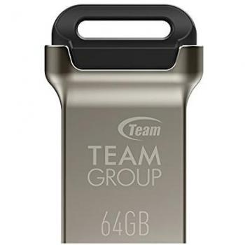 Memoria USB Team Group C141 de 64GB con conexión USB tipo A 2.0 en color Negro y Verde