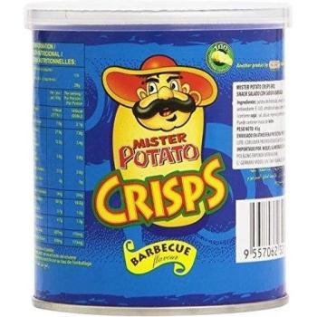 Mister Potato - Crisps - Snack salado con sabor a barbacoa - 45 g