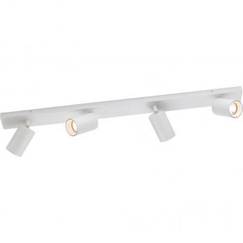 Foco barra Max blanco 4 bombillas 10cm - Barra de empotrar con 4 focos de luz blanca