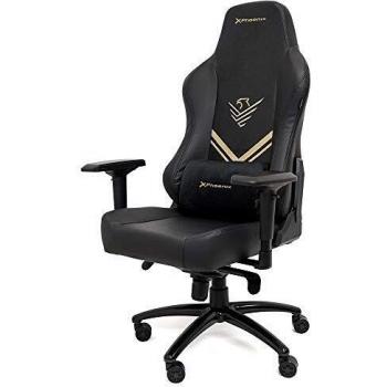 Phoenix Technologies – Silla Synergy Gaming Escritorio Gamer Oficina Ergonómica para Ordenador, Cuero PU, Reposabrazos 4D, Respaldo Reclinable, Asiento Basculante, Cojín Viscoelástico