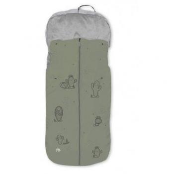 Saco Universal Silla de Paseo Cactus Verde con Forro Polar Transpirable