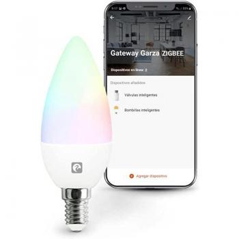 Bombilla LED Inteligente Zigbee E14 CCT y RGB - 5W Regulable, Control por Voz y App, Programable