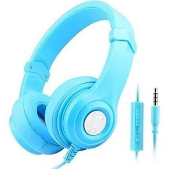Auriculares NUBWO N8 Auriculares con micrófono en línea y control de volumen para teléfonos inteligentes y tabletas - Negro / Rojo