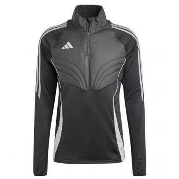 Sudadera Adidas Tiro 24 Winterized para hombre en color negro y gris, con media cremallera, talla M