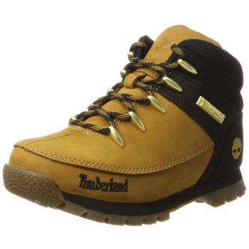Timberland Euro Sprint (Youth), Botas Clasicas Unisex-Niños, Amarillo Wheat, 34 EU