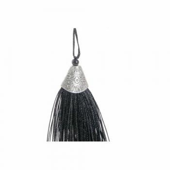 Portavelas DKD Home Decor Abanico Negro Dorado Terracota Cristal Hierro 35 x 9 x 35 cm (2 Unidades)