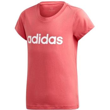adidas Essentials Linear tee Camiseta, Niñas, Rosa