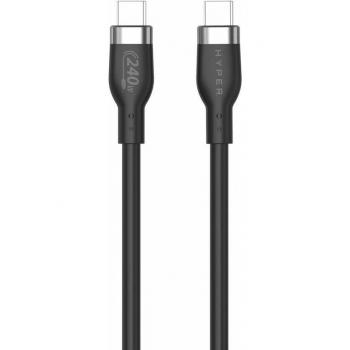 Cable de Carga USB-C de Silicona Targus 2M 240W - Negro