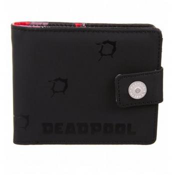 Deadpool Monedero doce balas negro rojo 11,5x9,5x1,5cm